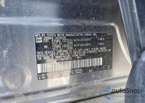 2021 Toyota Rav4 Le из США, поврежденный, VIN 2T3H1RFV5MW150050